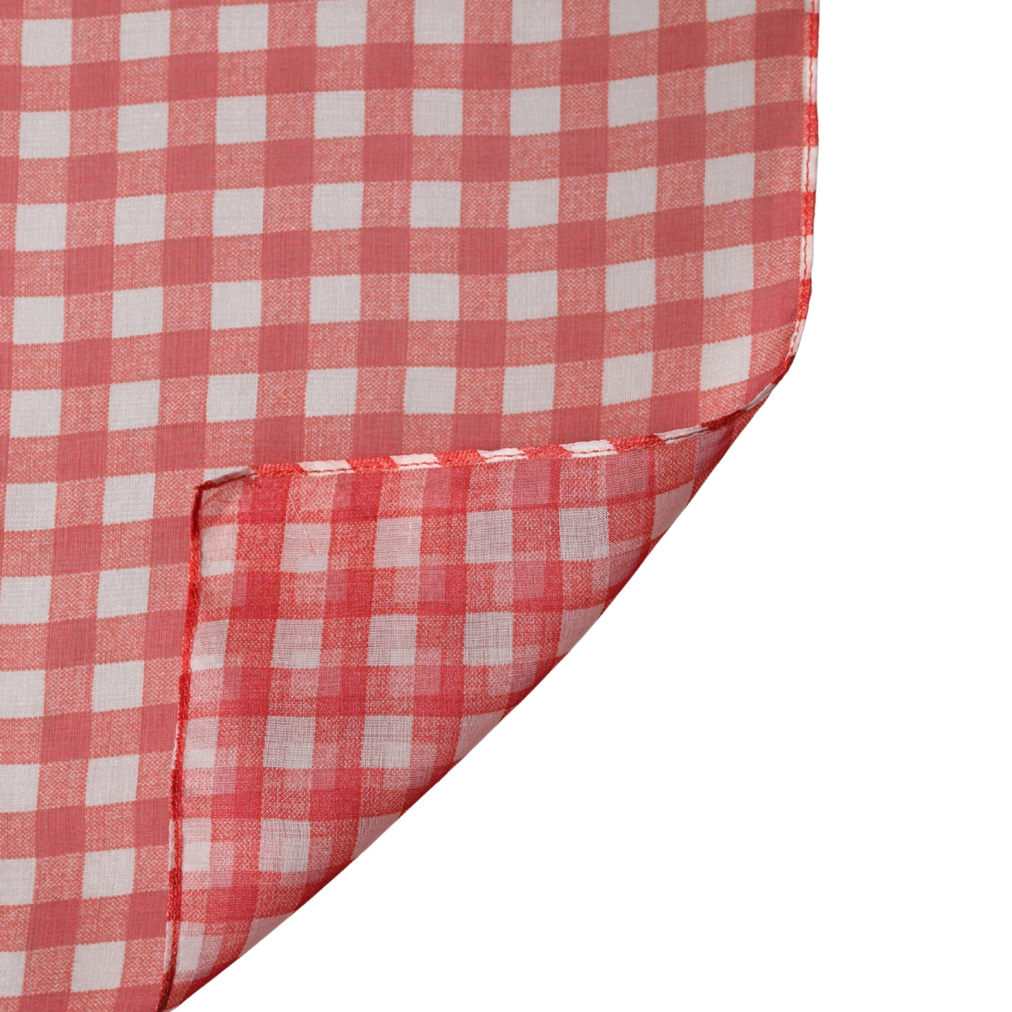 Dolce & Gabbana White Red Check Silk Wrap Foulard 140cm x 136cm Scarf Dolce & Gabbana