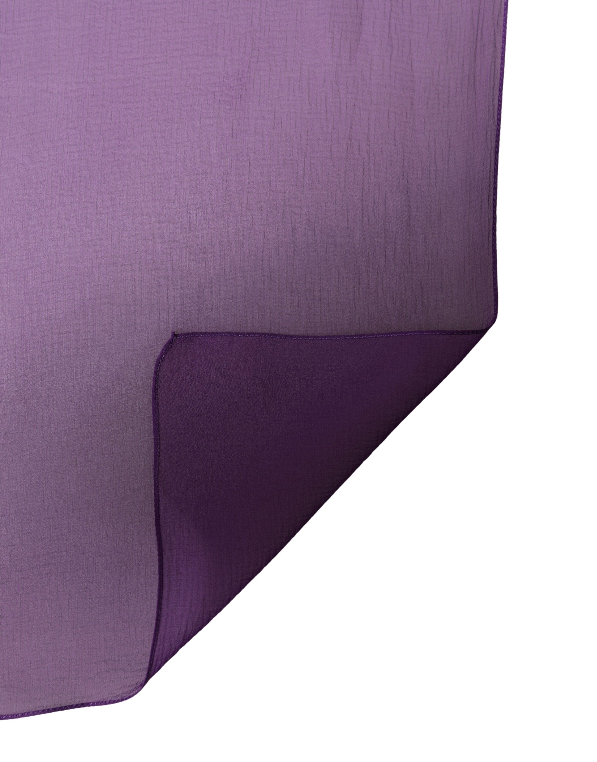 Dolce & Gabbana Purple Silk Neck Wrap Shawl Stole 200cm x 134cm Scarf Dolce & Gabbana
