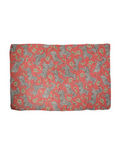 Red Zebra Print Silk Wrap Shawl Stole 200cm x 132cm Scarf