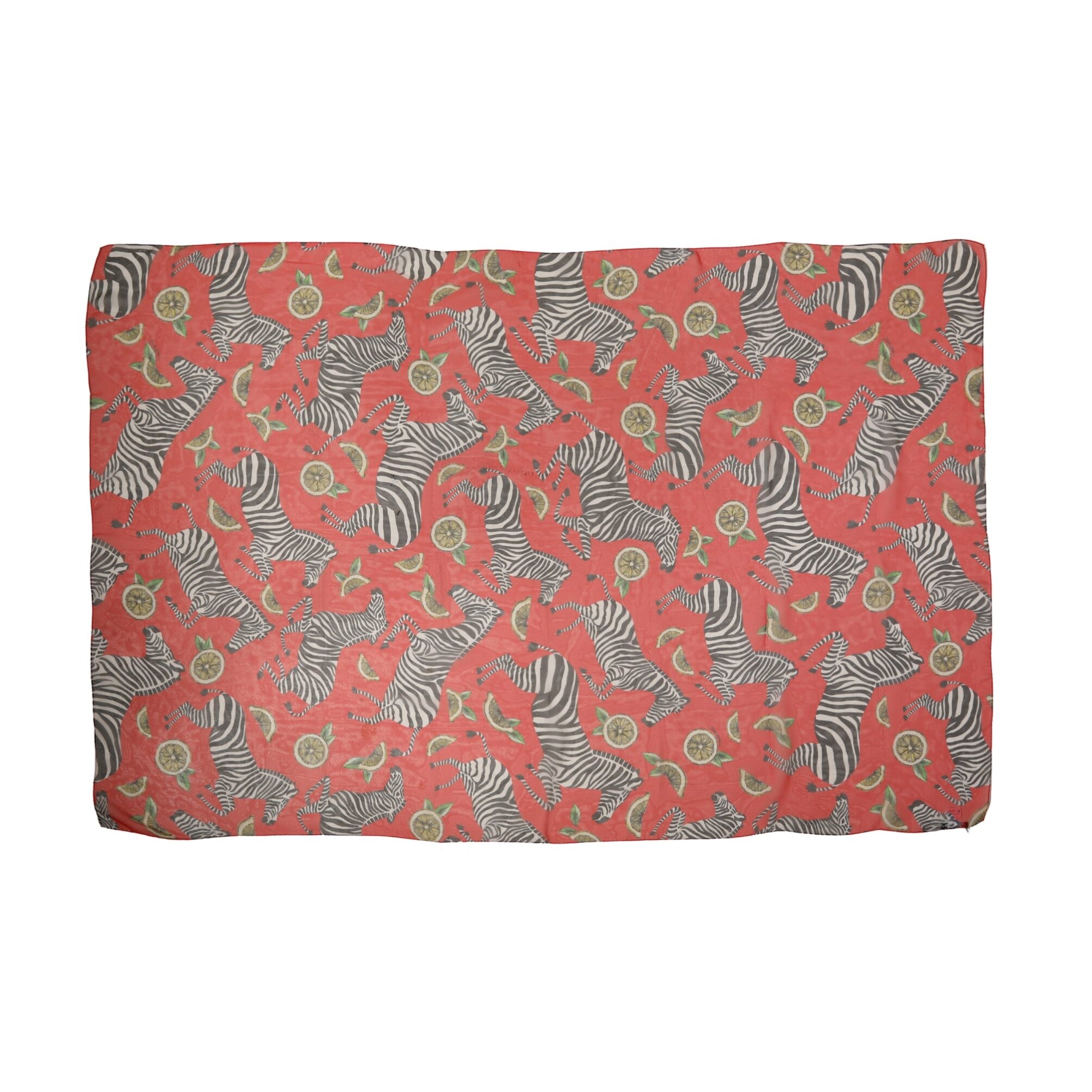 Dolce & Gabbana Red Zebra Print Silk Wrap Shawl Stole 200cm x 132cm Scarf Dolce & Gabbana