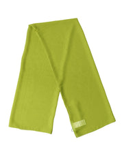 Yellow Green Neck Wrap Shawl Foulard 131cm x 99.5cm Scarf