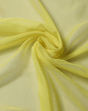 Yellow Silk Neck Wrap Shawl Foulard 120cm x 117cm Scarf