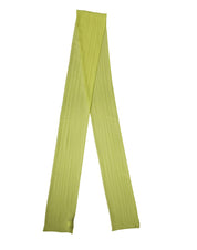 Dolce & Gabbana Yellow Green Silk Sash Foulard Stole 292cm x 19cm Scarf