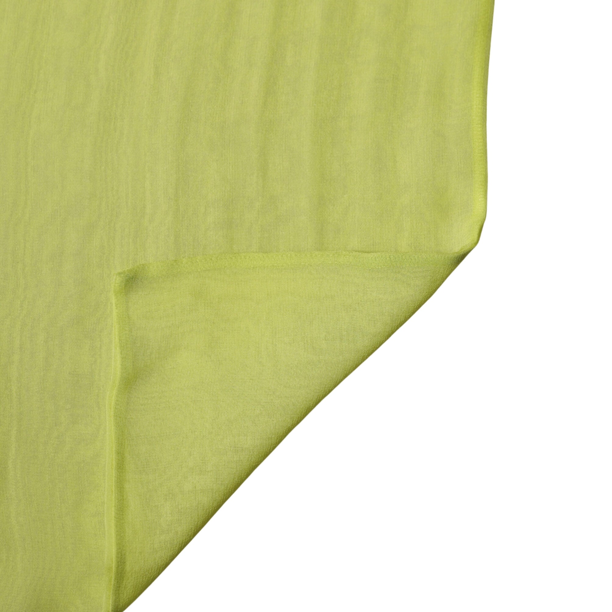 Dolce & Gabbana Yellow Green Silk Sash Foulard Stole 292cm x 19cm Scarf Dolce & Gabbana