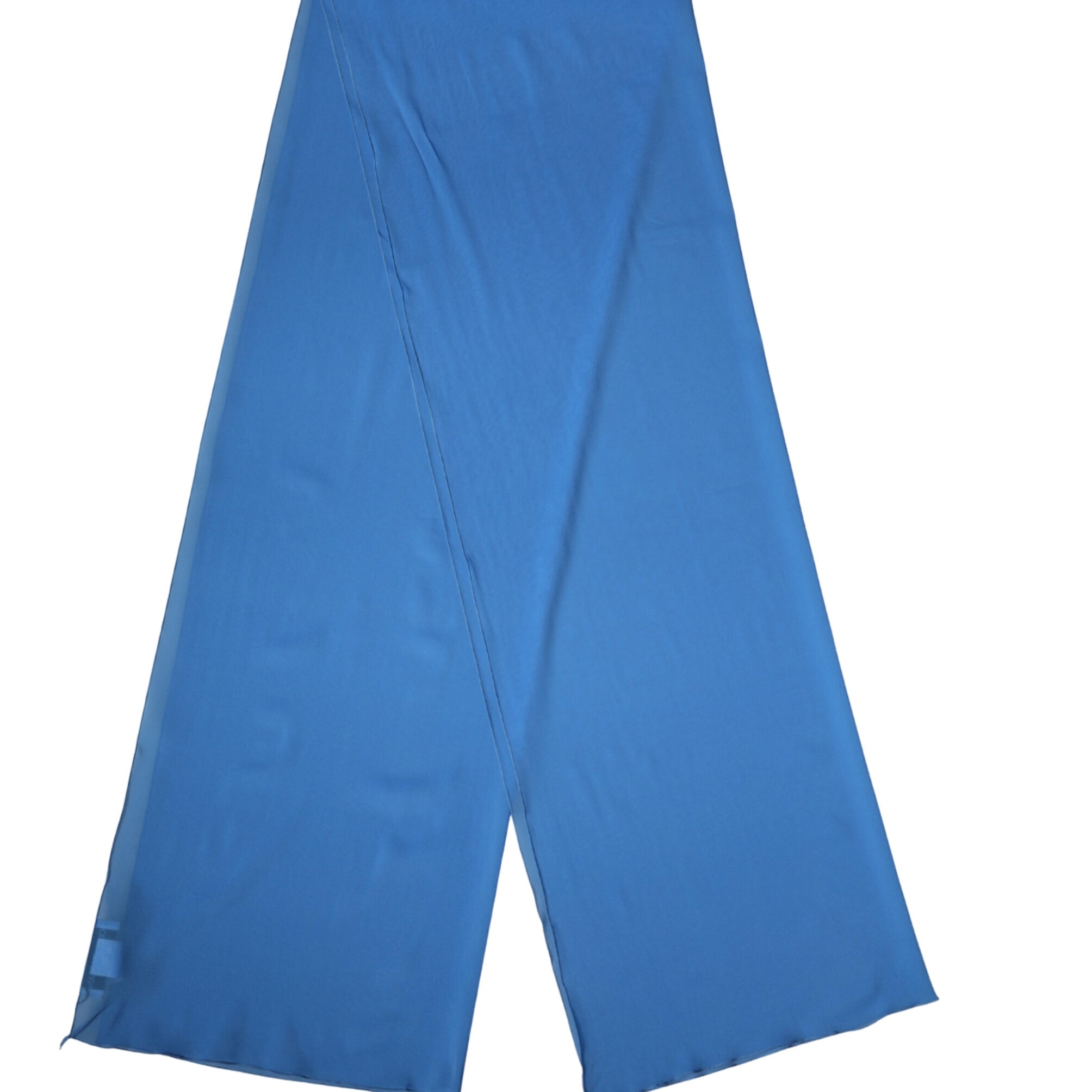 Dolce & Gabbana Blue Silk Neck Wrap Shawl Stole 200cm x 64cm Scarf Dolce & Gabbana