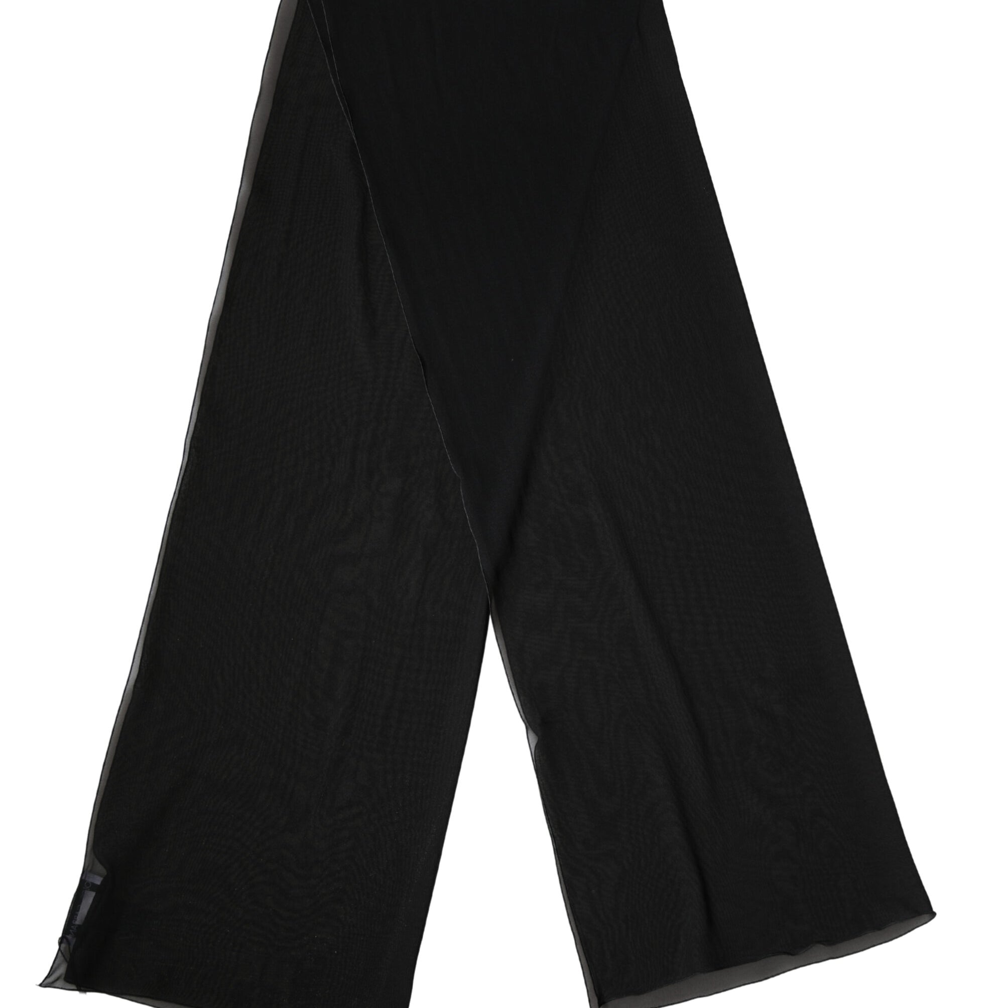 Dolce & Gabbana Black Silk Neck Wrap Shawl Stole 200cm x 64cm  Scarf Dolce & Gabbana