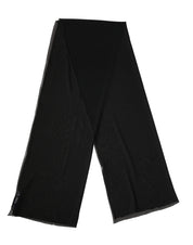 Dolce & Gabbana Black Silk Neck Wrap Shawl Stole 200cm x 64cm  Scarf Dolce & Gabbana