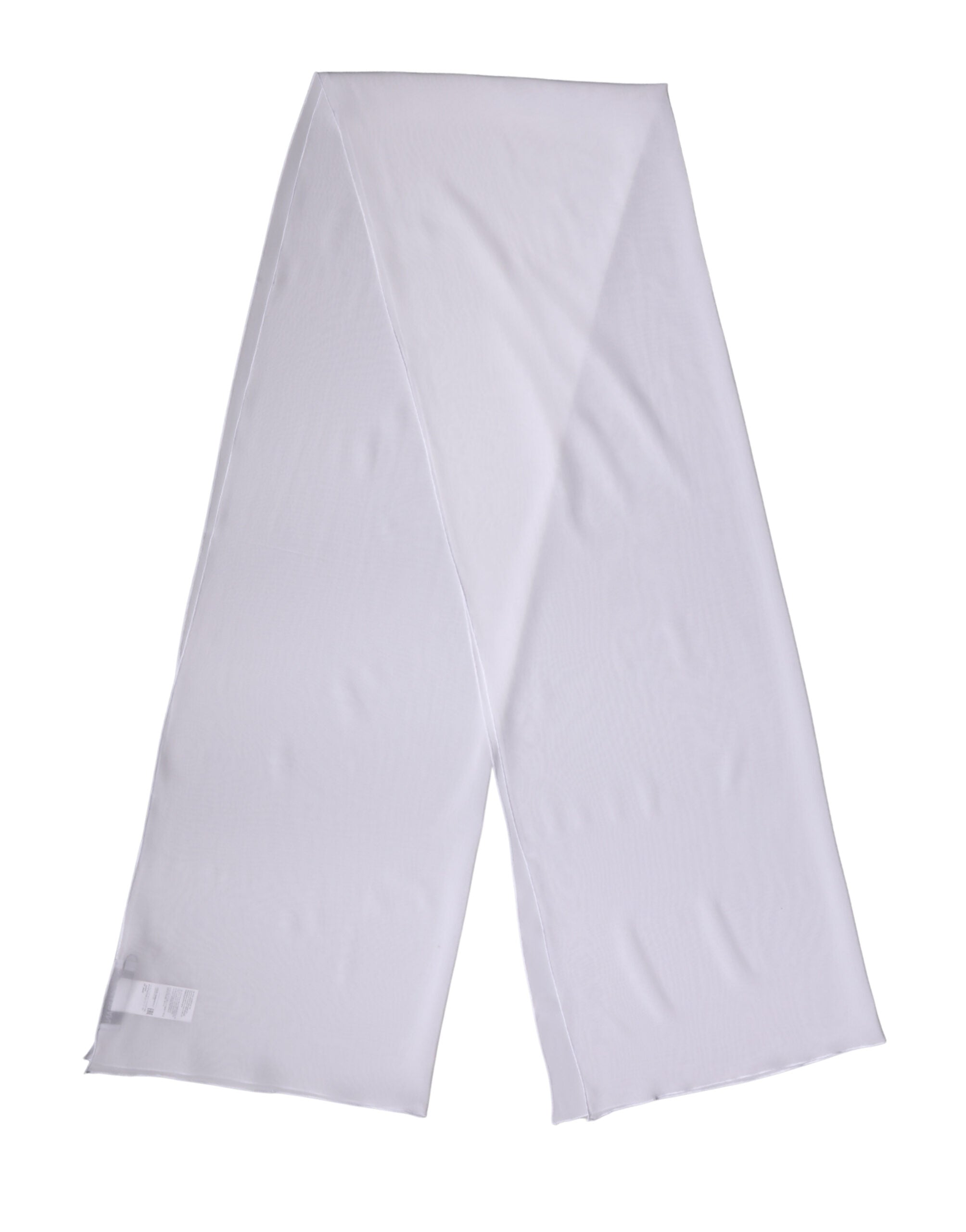 Dolce & Gabbana White Silk Neck Wrap Shawl Stole 200cm x 64cm  Scarf Dolce & Gabbana