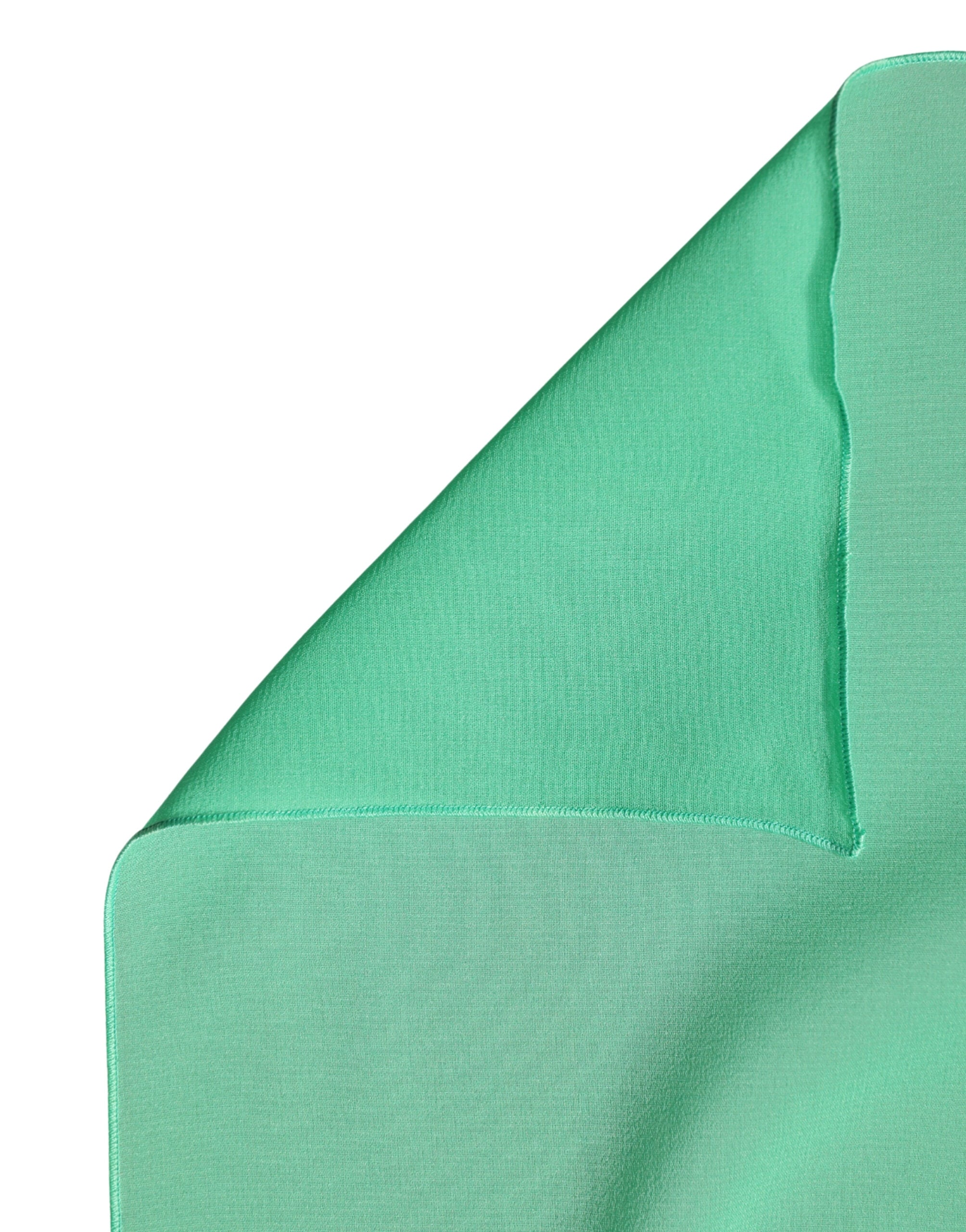 Dolce & Gabbana Green Silk Neck Wrap Shawl Stole 200cm x 64cm  Scarf Dolce & Gabbana
