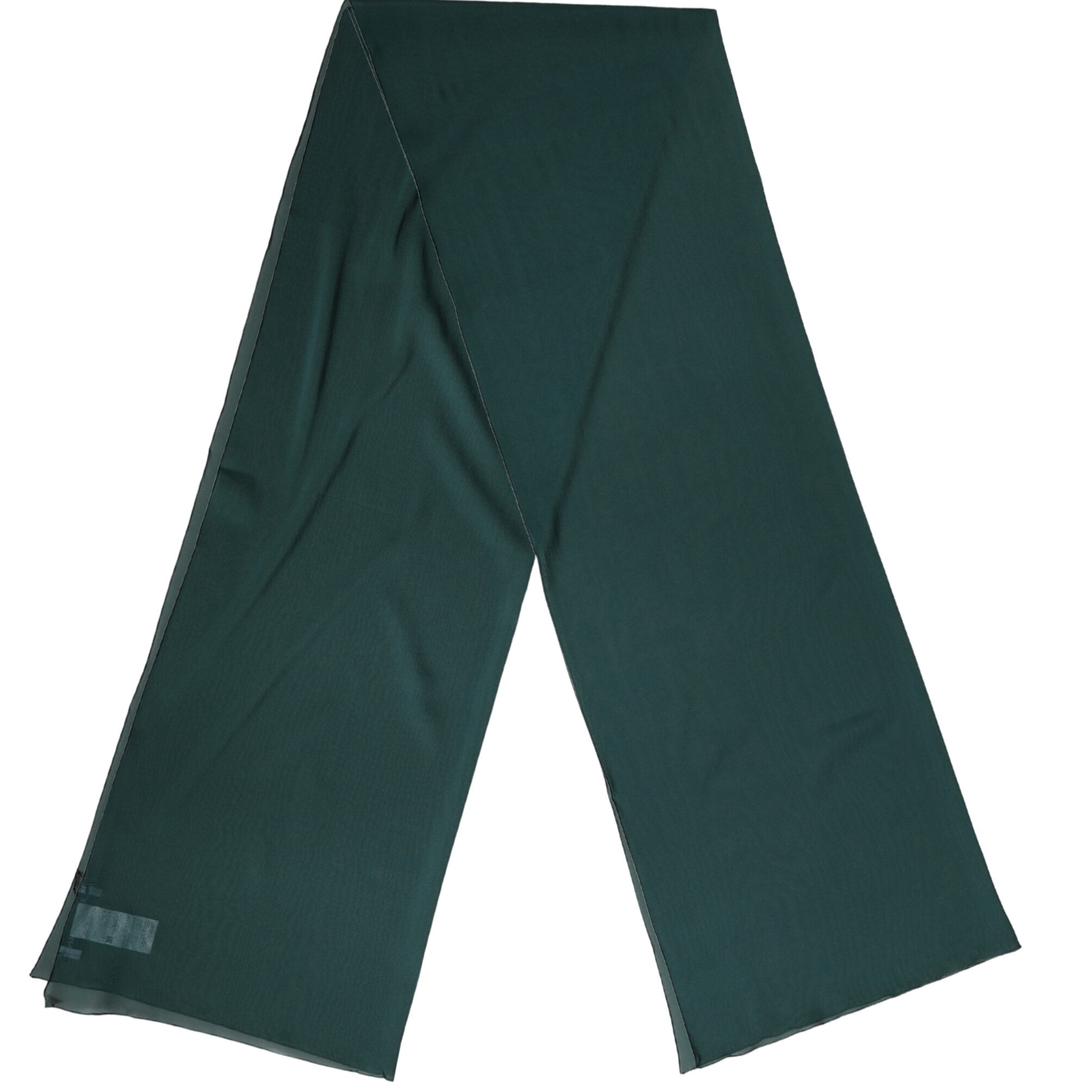 Dolce & Gabbana Dark Green Silk Neck Wrap Shawl Stole 200cm x 64c Scarf Dolce & Gabbana