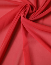 Red Silk Neck Wrap Shawl Women Stole 200cm x 64cm Scarf