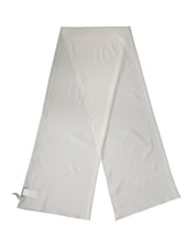 Off White Silk Neck Wrap Shawl Stole 200cm x 64cm Scarf