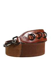 Dolce & Gabbana Brown Horse Velvet Leather Bag Accessory Shoulder Strap