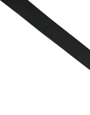 Black Calf Leather Gold Metal Buckle  Belt