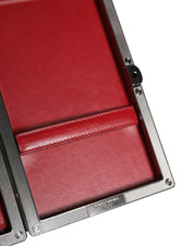 Beige Velvet Calf Leather Clutch Evening Women Purse Bag