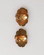 Gold Brass BOOM Cartoon Crystal Clip-On Women