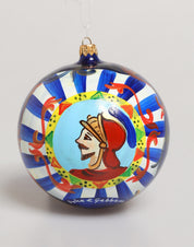 Multicolor Hand Painted Sicilian Ornament Christmas Ball