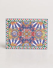 Multicolor Carretto Siciliano Envelope Post Card Holder