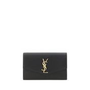 Saint Laurent Black Calf Leather Bos Taurus Wallet