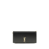 Saint Laurent Black Calf Leather Bos Taurus Shoulder Bag