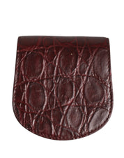 Dolce & Gabbana Burgundy Exotic Skin Condom Case Holder Pocket Wallet Dolce & Gabbana