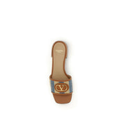 Valentino Garavani Multicolor Viscose Flat Sandals