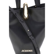 Black Calf Leather Bos Taurus Backet Bag