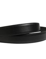 Dolce & Gabbana Men Black Classic Leather Metal Buckle Belt Dolce & Gabbana