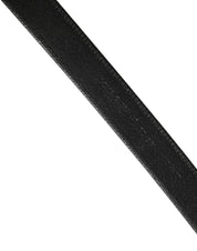 Dolce & Gabbana Men Black Classic Leather Metal Buckle Belt Dolce & Gabbana