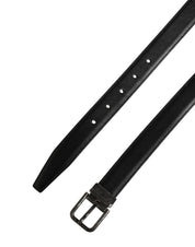 Dolce & Gabbana Men Black Classic Leather Metal Buckle Belt Dolce & Gabbana