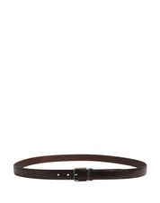 Dolce & Gabbana Men Brown Classic Leather Metal Buckle Belt