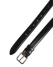Dolce & Gabbana Men Black Classic Leather Metal Buckle Belt Dolce & Gabbana
