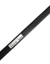 Men Black Viscose Leather Metal Buckle Belt