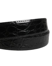 Dolce & Gabbana Men Black Exotic Leather Logo Buckle Belt Dolce & Gabbana