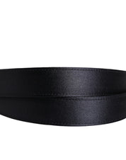 Men Black Classic Viscose Metal Buckle Belt