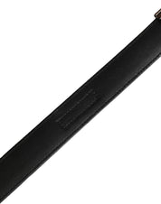 Men Black Classic Viscose Metal Buckle Belt