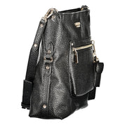 Black Polyurethane Women's Handbag