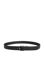 Dolce & Gabbana Men Black Classic Leather Metal Buckle Belt Dolce & Gabbana