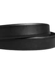 Dolce & Gabbana Men Black Classic Leather Metal Buckle Belt Dolce & Gabbana