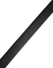 Dolce & Gabbana Men Black Classic Leather Metal Buckle Belt Dolce & Gabbana