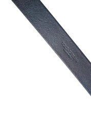 Dolce & Gabbana Men Blue Calf Leather Logo Metal Buckle Belt Dolce & Gabbana
