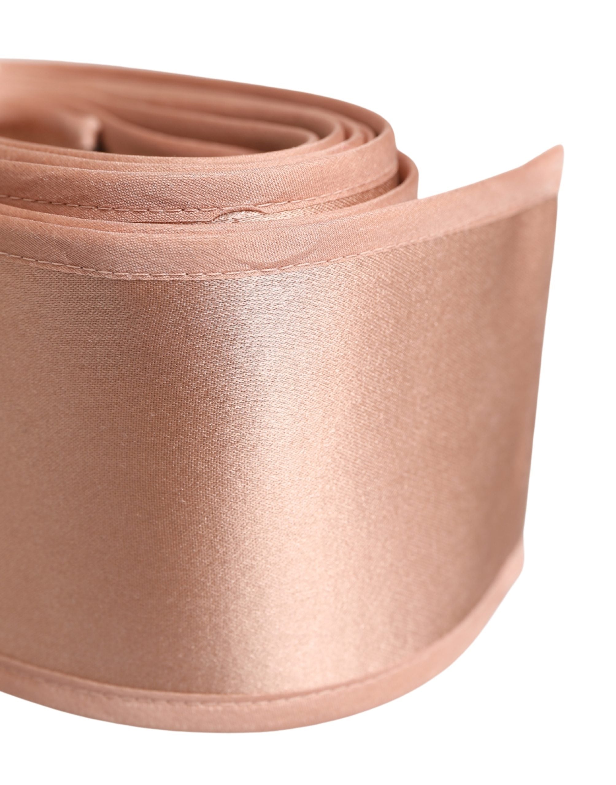 Dolce & Gabbana Light Pink Silk Satin Waist Women Cintura Belt Dolce & Gabbana