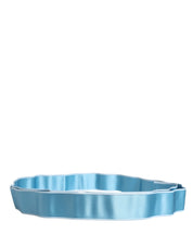 Light Blue Silk Satin Waist Women Cintura Belt