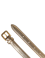 Dolce & Gabbana Gold Brass Chain Coin Embellished Metal Buckle Belt Dolce & Gabbana