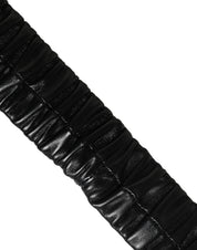 Dolce & Gabbana Black Leather Gold Heart Metal Buckle Belt Dolce & Gabbana