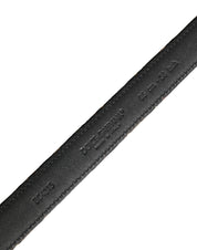 Multicolor Jacquard Silver Metal Buckle Belt