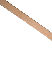 Black Classic Leather Gold Metal Buckle Belt