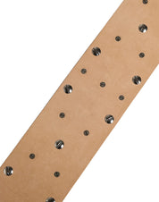Dolce & Gabbana Silver Leather Crystal Metal Buckle Belt Dolce & Gabbana