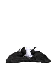 Men Black Polyester Panda Stuffed Ecobag Bag
