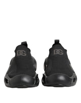 Black Slip On Wave Low Top Sneakers Shoes